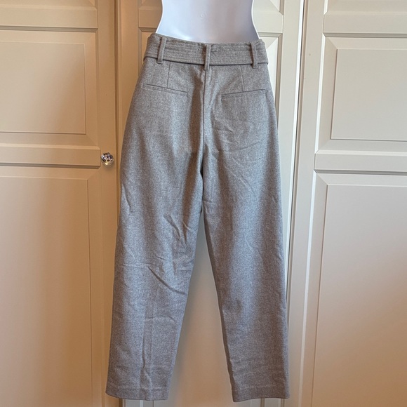Wilfred Aritzia Jallade Cropped Cashmere Blend Wool Pants Gray Size 4 - Picture 6 of 11